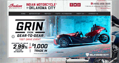 Desktop Screenshot of indianmotorcyclesofoklahoma.com